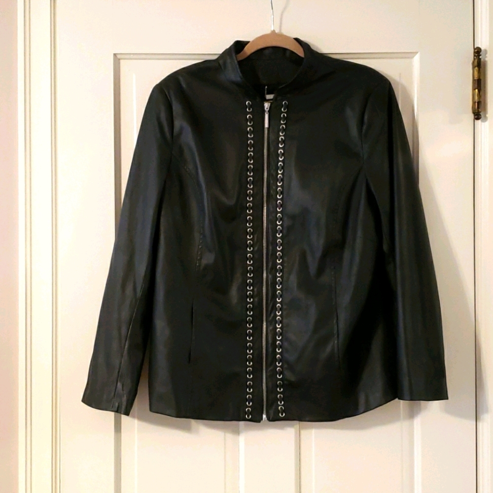 Vegan leather jacket